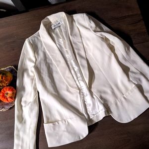 Blazer White Forever 21 Medium
